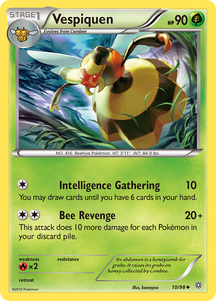 Vespiquen – Ancient Origins 10/98 Pokémon card