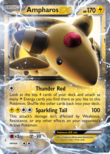 Ampharos-EX - Ancient Origins 27