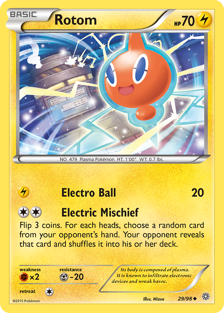 Rotom – Ancient Origins 29/98 Pokémon card