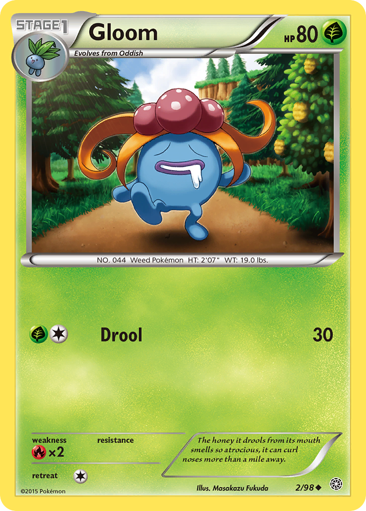 Gloom – Ancient Origins 2/98 Pokémon card