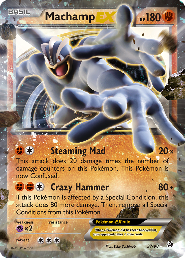 Machamp-EX – Ancient Origins 37/98 Pokémon card