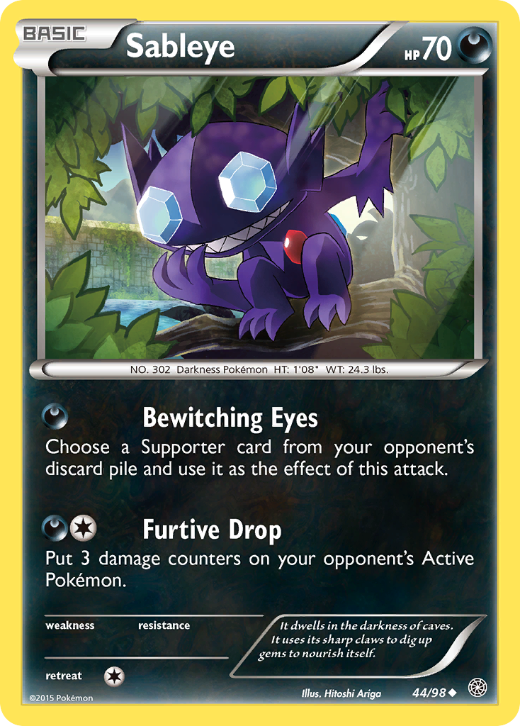 Sableye – Ancient Origins 44/98 Pokémon card