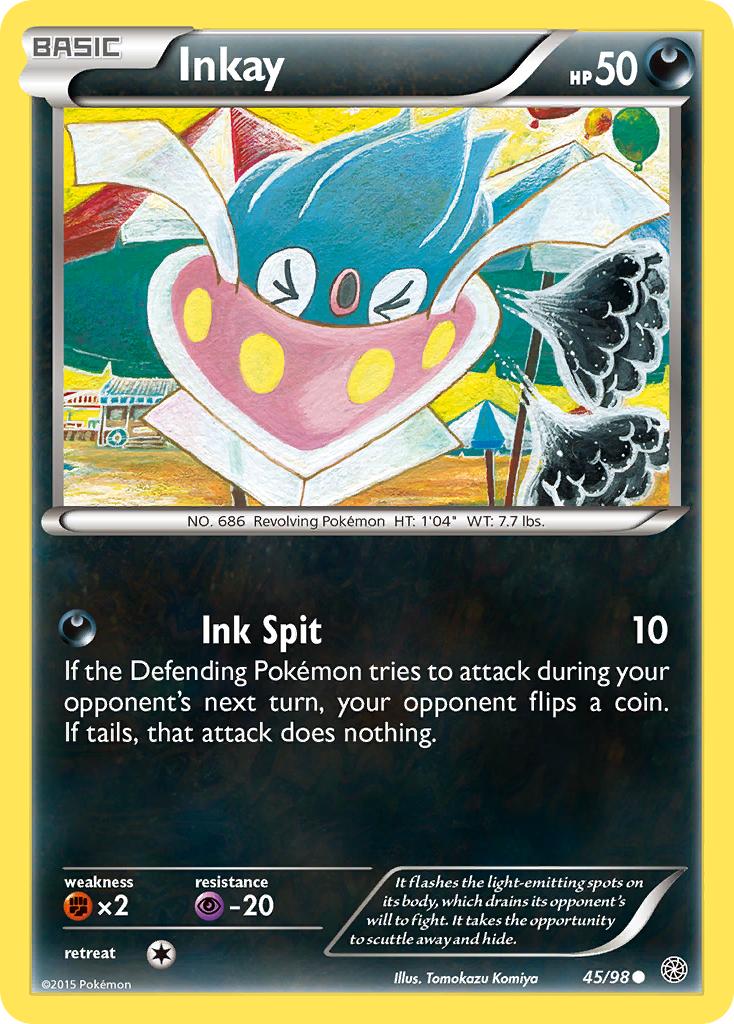 Inkay – Ancient Origins 45/98 Pokémon card