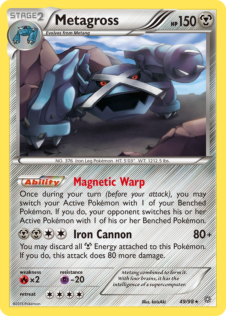 Metagross – Ancient Origins 49/98 Pokémon card