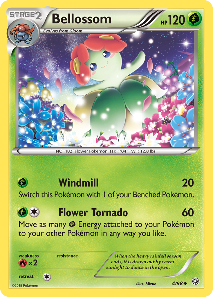 Bellossom – Ancient Origins 4/98 Pokémon card