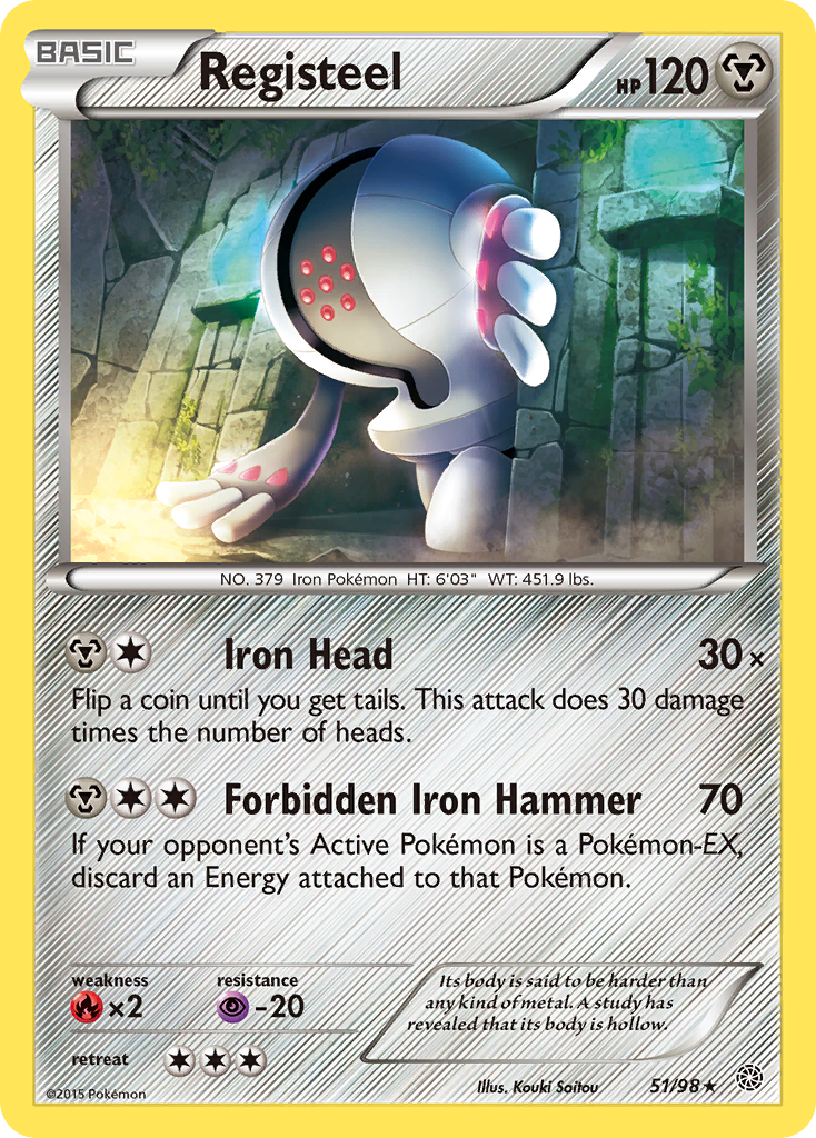 Registeel – Ancient Origins 51/98 Pokémon card
