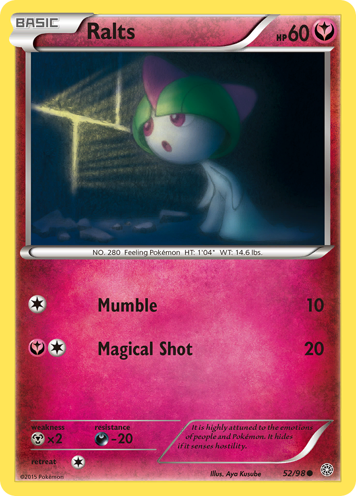 Ralts – Ancient Origins 52/98 Pokémon card