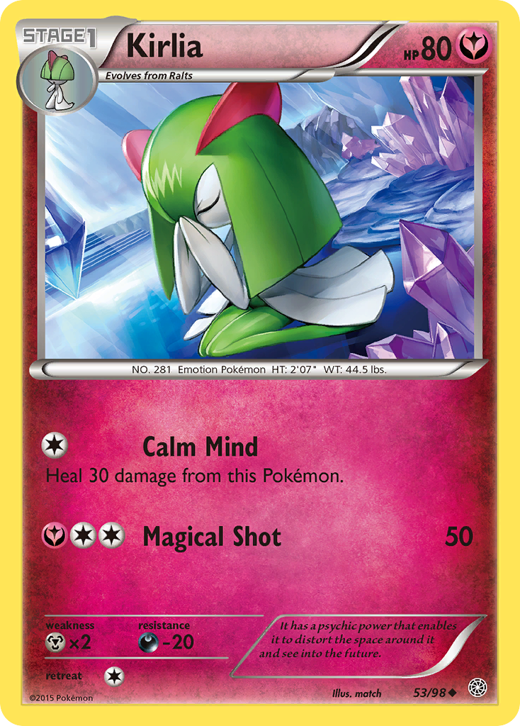 Kirlia – Ancient Origins 53/98 Pokémon card