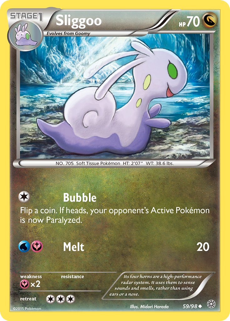 Sliggoo – Ancient Origins 59/98 Pokémon card