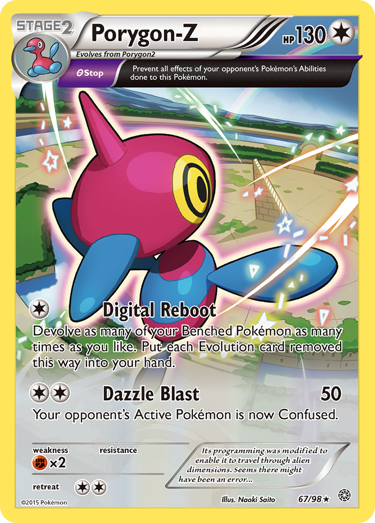 Porygon-Z – Ancient Origins 67/98 Pokémon card