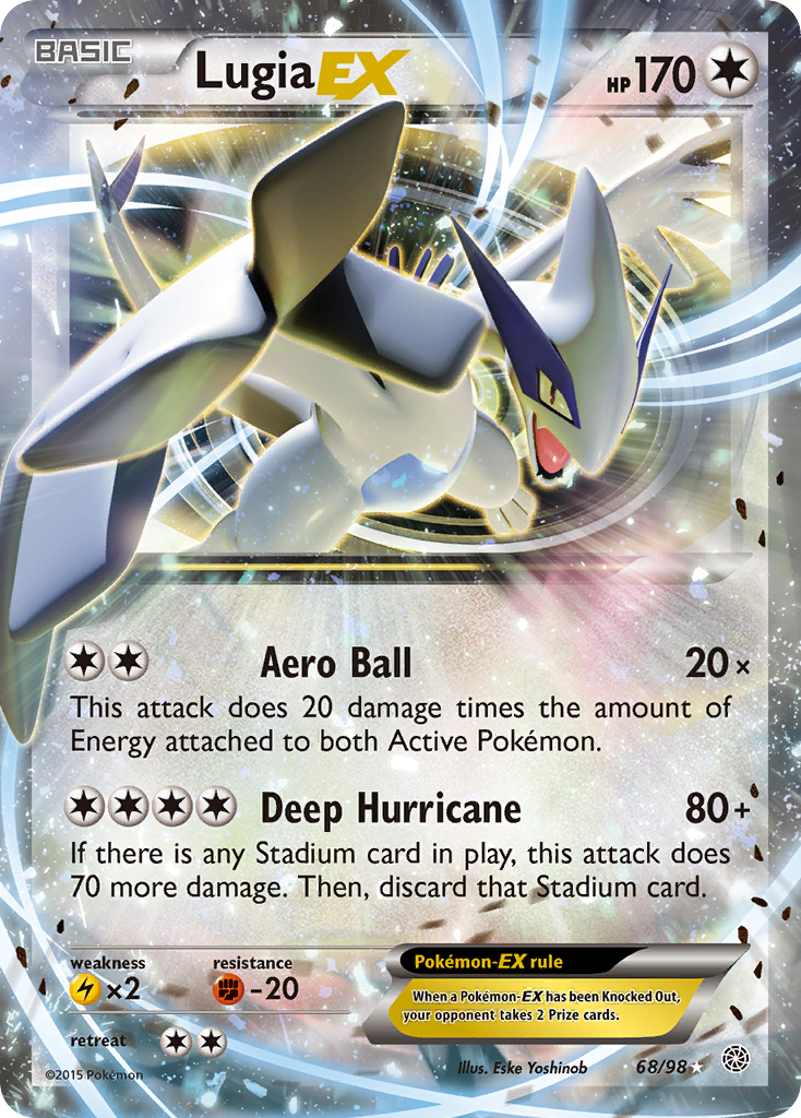 Lugia-EX – Ancient Origins 68/98 Pokémon card