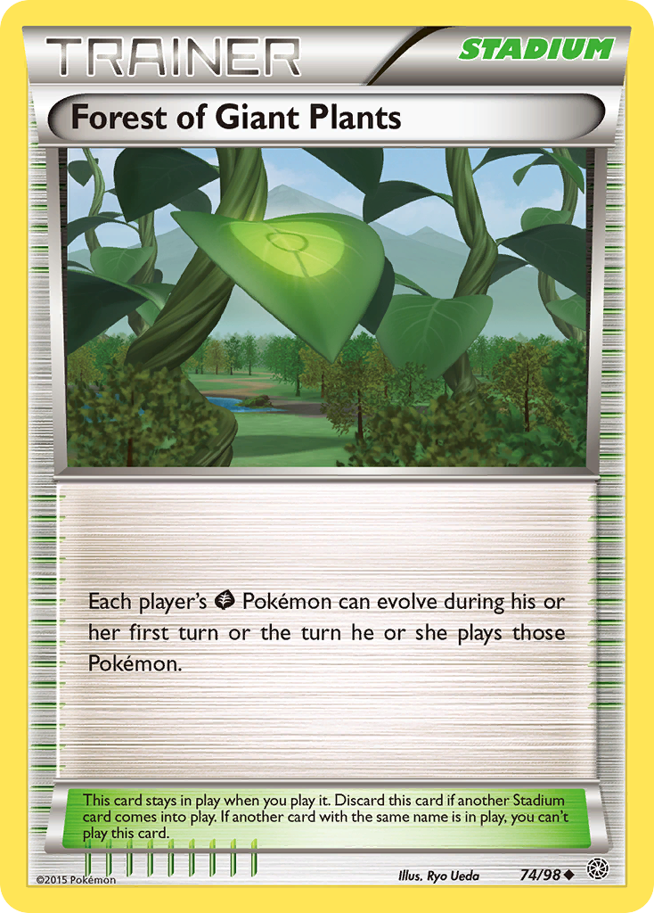 Forest of Giant Plants – Ancient Origins 74/98 Pokémon card