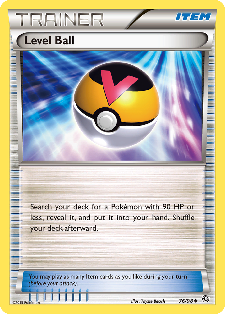 Level Ball – Ancient Origins 76/98 Pokémon card