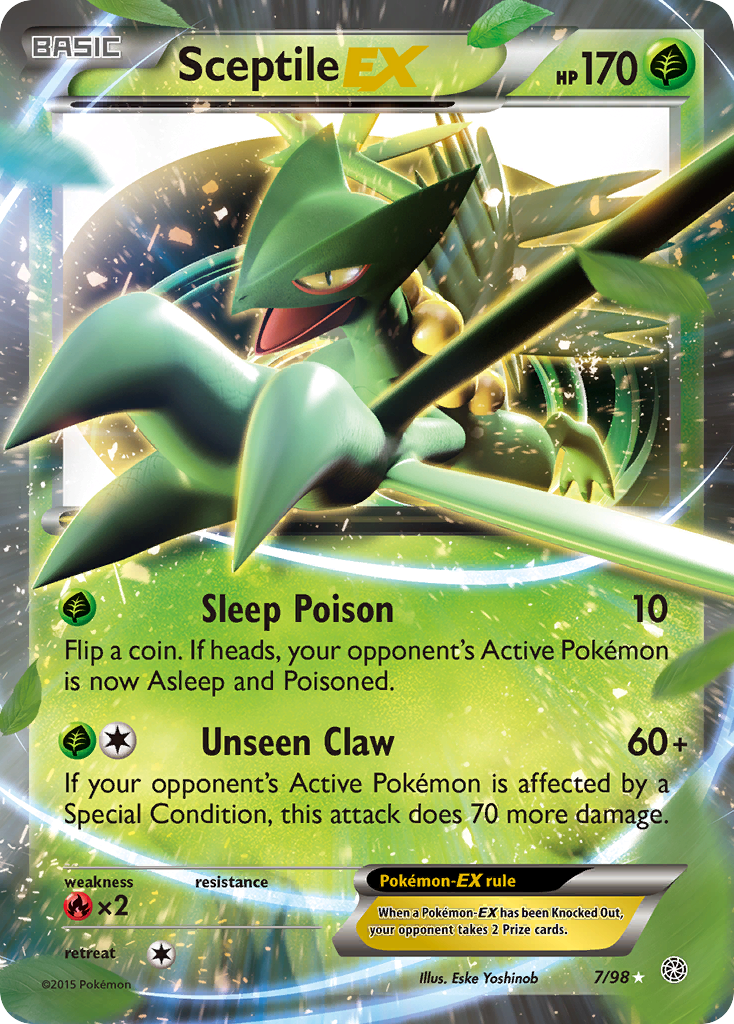 Sceptile-EX – Ancient Origins 7/98 Pokémon card