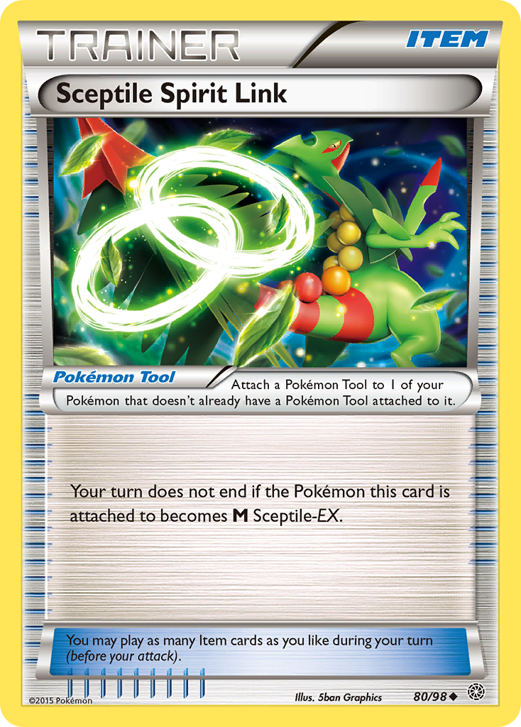 Sceptile Spirit Link – Ancient Origins 80/98 Pokémon card