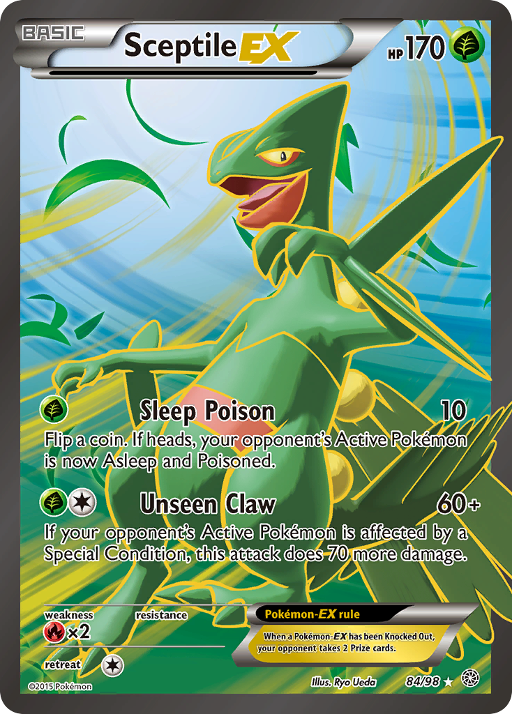 Sceptile-EX – Ancient Origins 84/98 Pokémon card