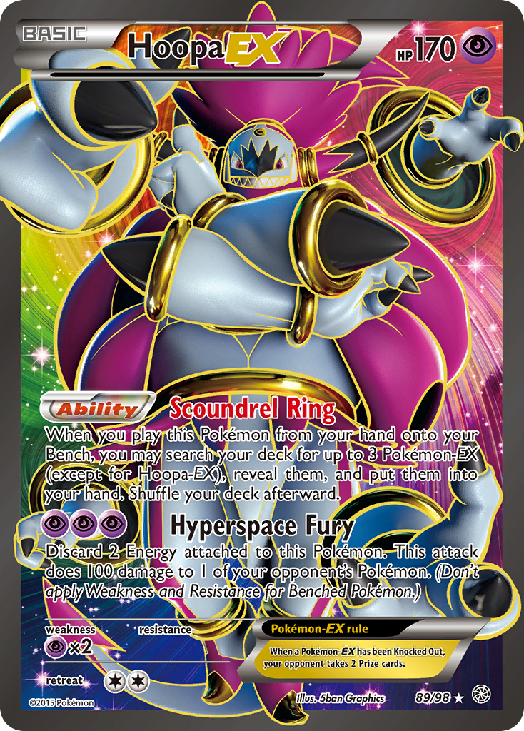 Hoopa-EX – Ancient Origins 89/98 Pokémon card