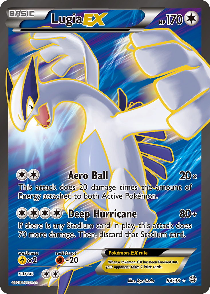 Lugia-EX – Ancient Origins 94/98 Pokémon card
