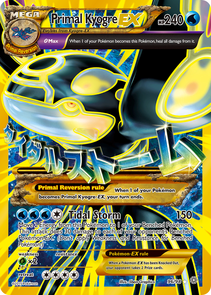 Primal Kyogre-EX – Ancient Origins 96/98 Pokémon card