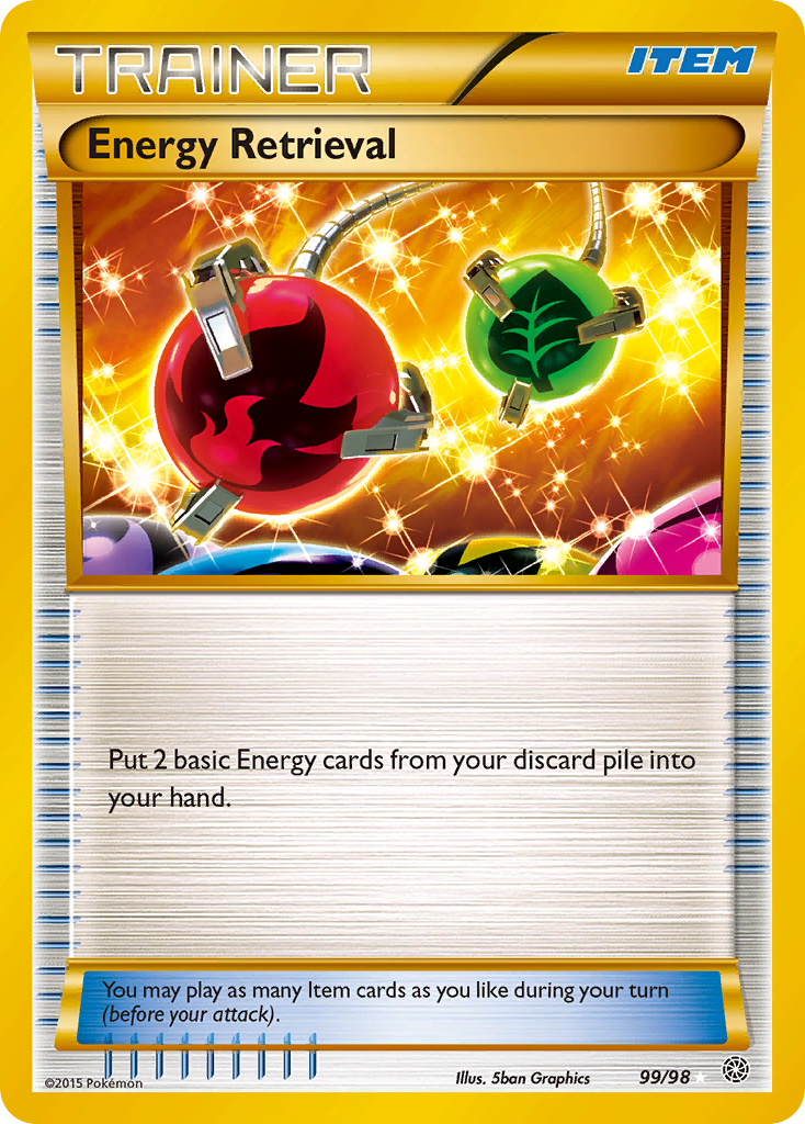 Energy Retrieval – Ancient Origins 99/98 Pokémon card