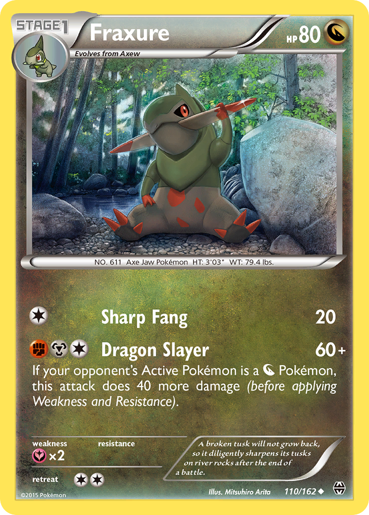 Fraxure – BREAKthrough 110/162 Pokémon card