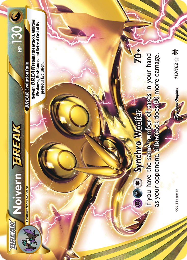 Noivern BREAK – BREAKthrough 113/162 Pokémon card