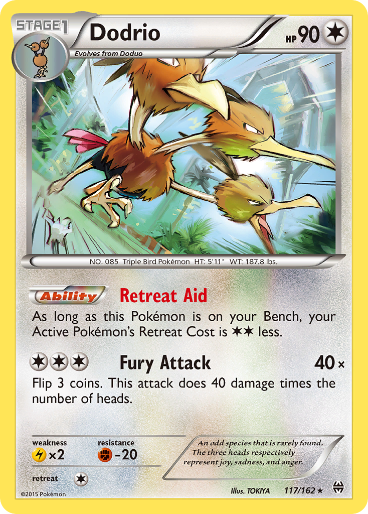 Dodrio – BREAKthrough 117/162 Pokémon card
