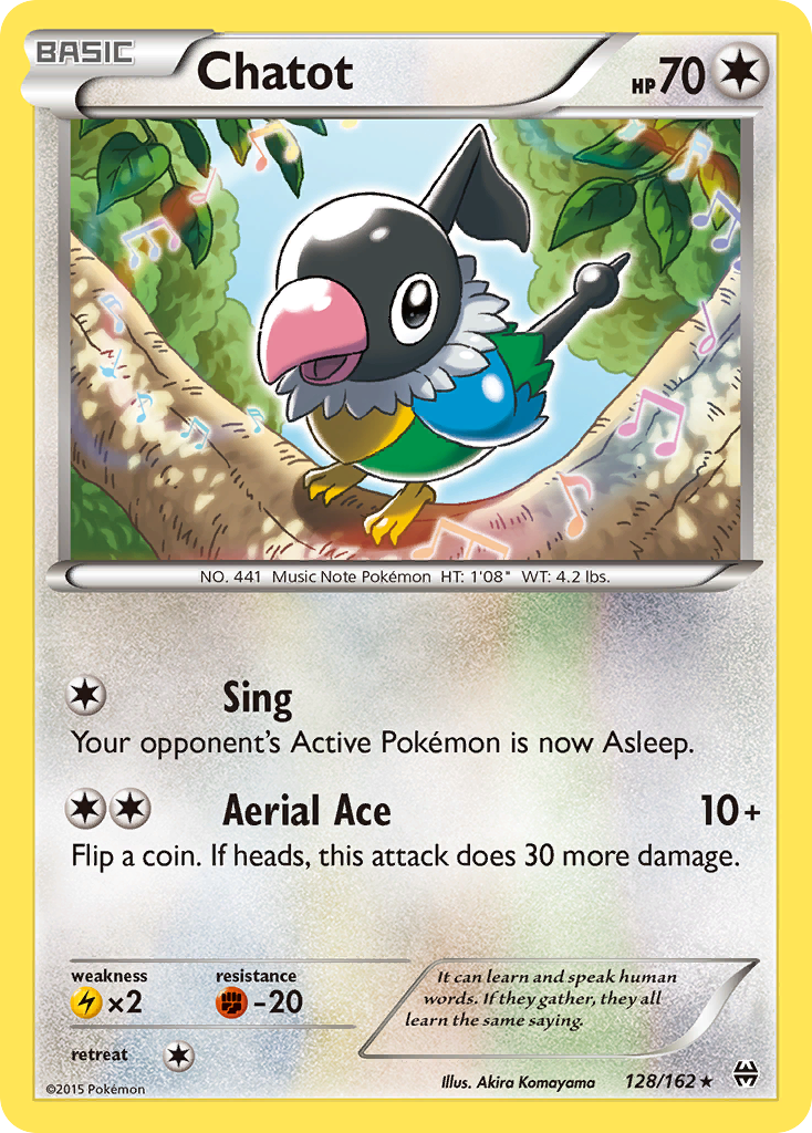 Chatot – BREAKthrough 128/162 Pokémon card