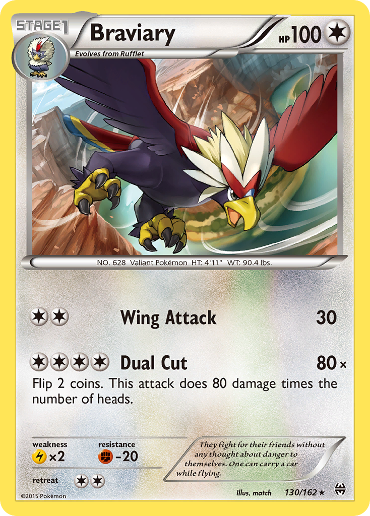 Braviary – BREAKthrough 130/162 Pokémon card