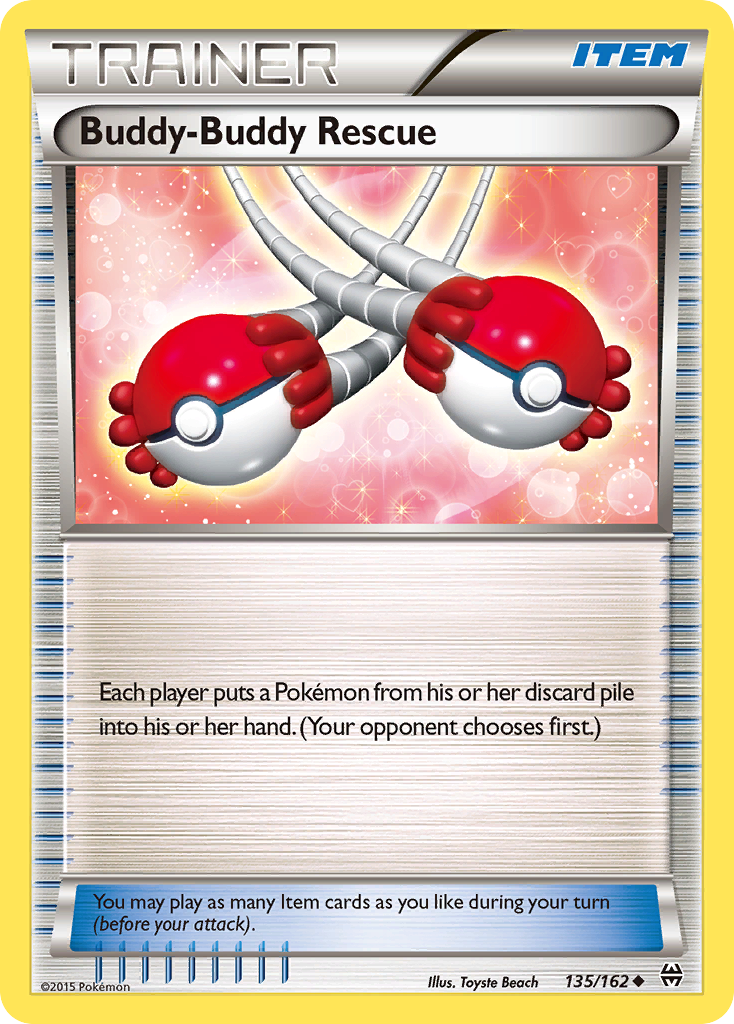 Buddy-Buddy Rescue – BREAKthrough 135/162 Pokémon card