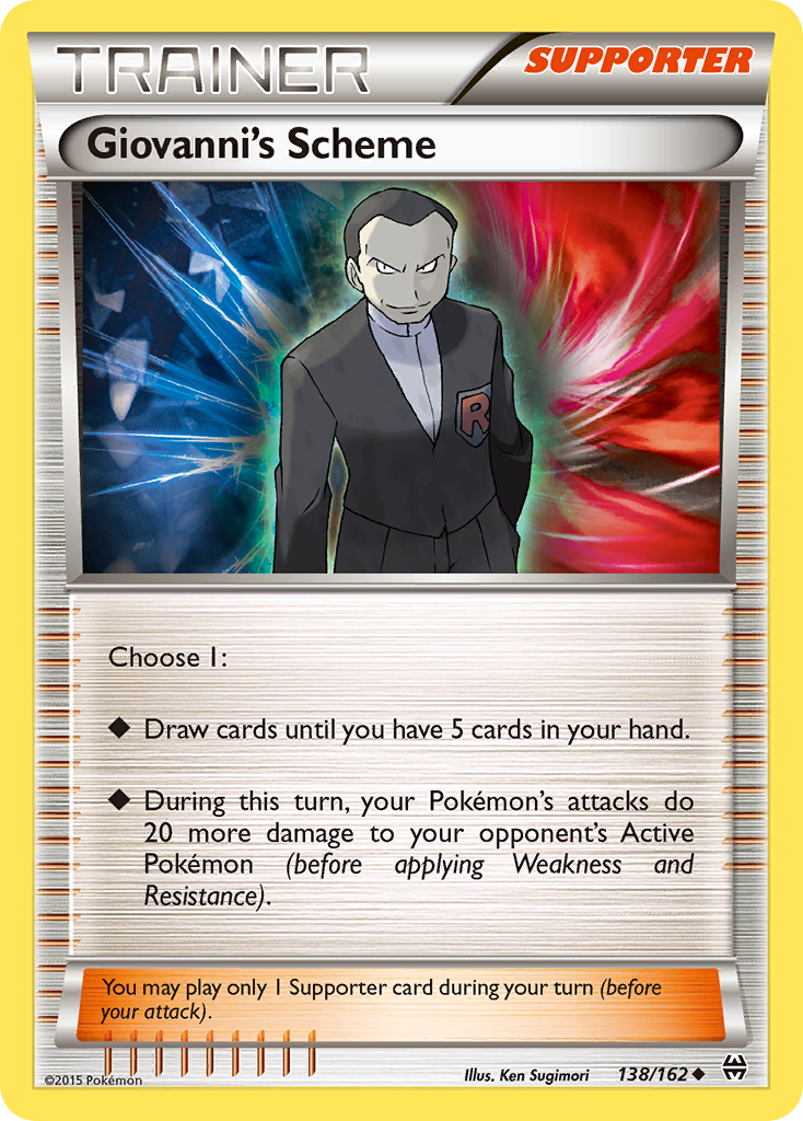 Giovanni's Scheme – BREAKthrough 138/162 Pokémon card