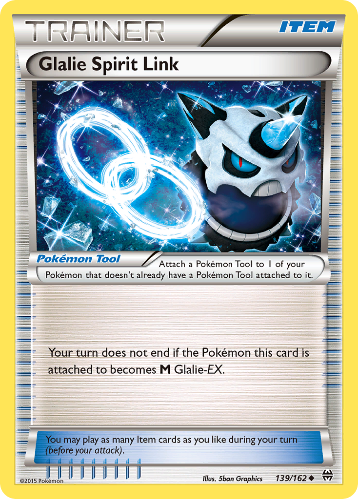 Glalie Spirit Link – BREAKthrough 139/162 Pokémon card