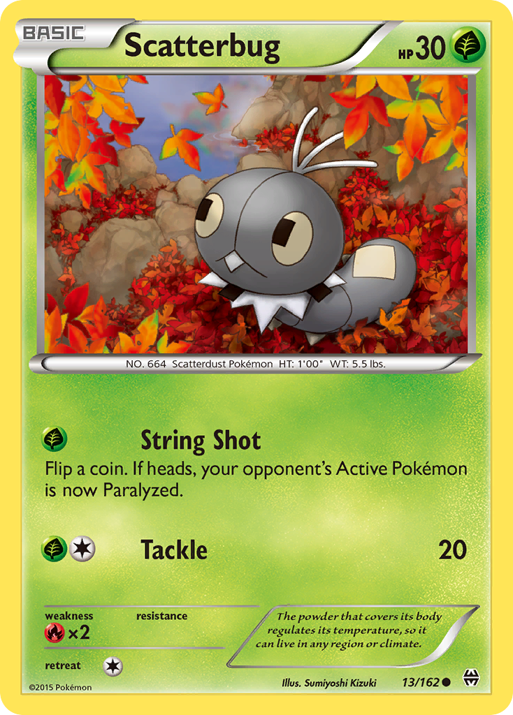 Scatterbug – BREAKthrough 13/162 Pokémon card