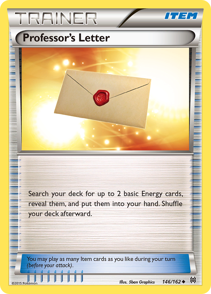 Professor's Letter – BREAKthrough 146/162 Pokémon card