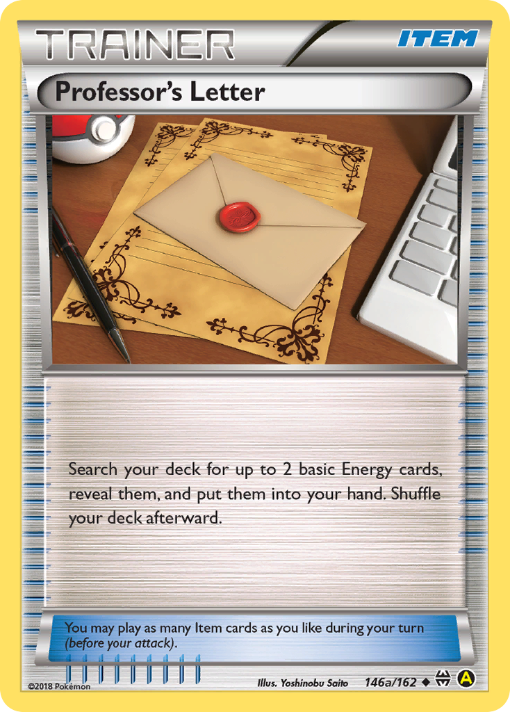 Professor's Letter – BREAKthrough 146a/162 Pokémon card