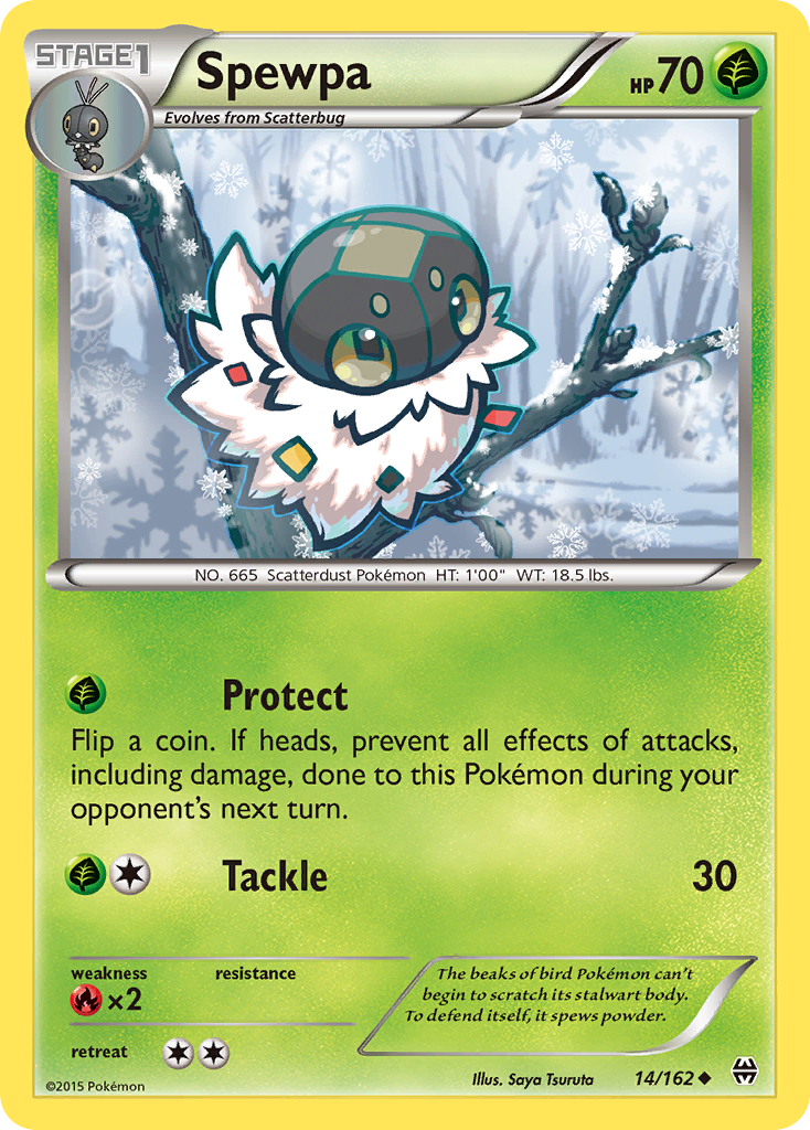 Spewpa – BREAKthrough 14/162 Pokémon card