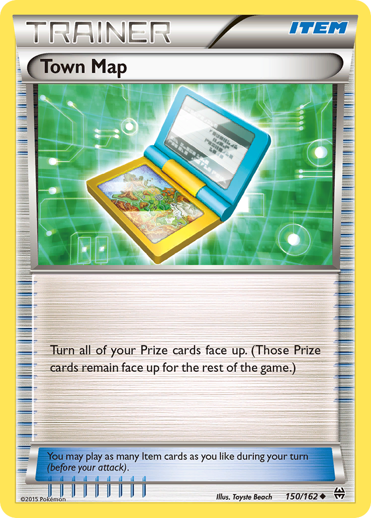 Town Map – BREAKthrough 150/162 Pokémon card