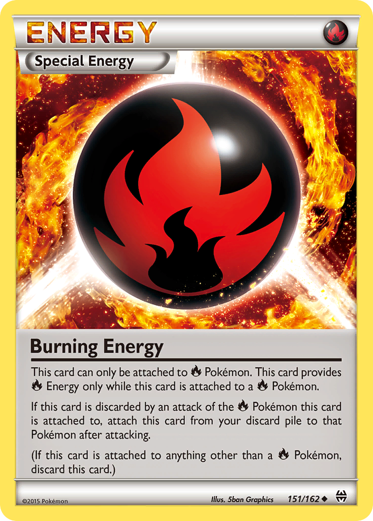 Burning Energy – BREAKthrough 151/162 Pokémon card