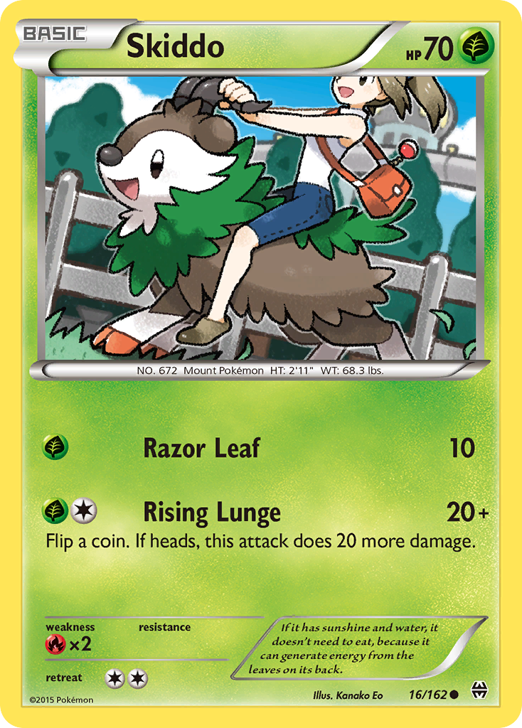 Skiddo – BREAKthrough 16/162 Pokémon card