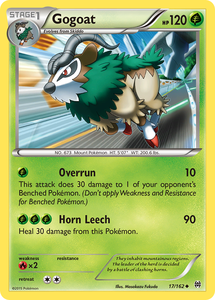 Gogoat – BREAKthrough 17/162 Pokémon card