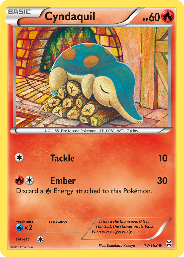Cyndaquil – BREAKthrough 18/162 Pokémon card