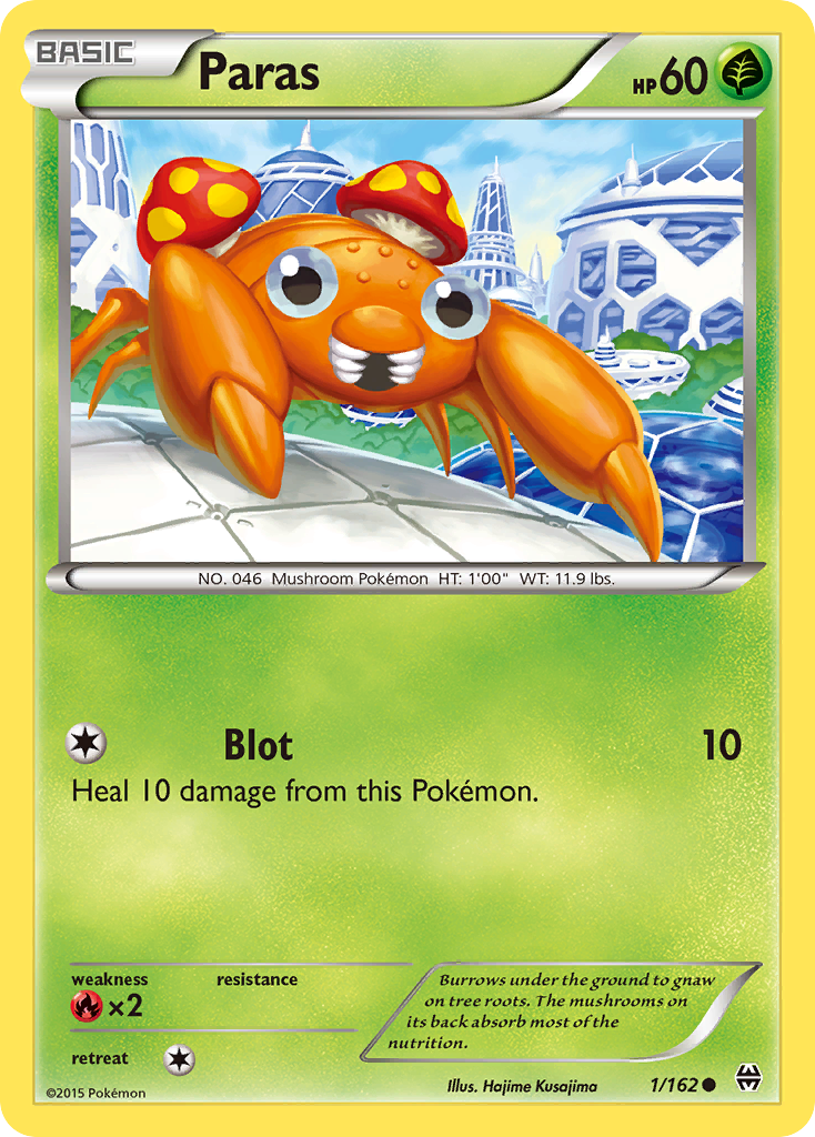 Paras – BREAKthrough 1/162 Pokémon card