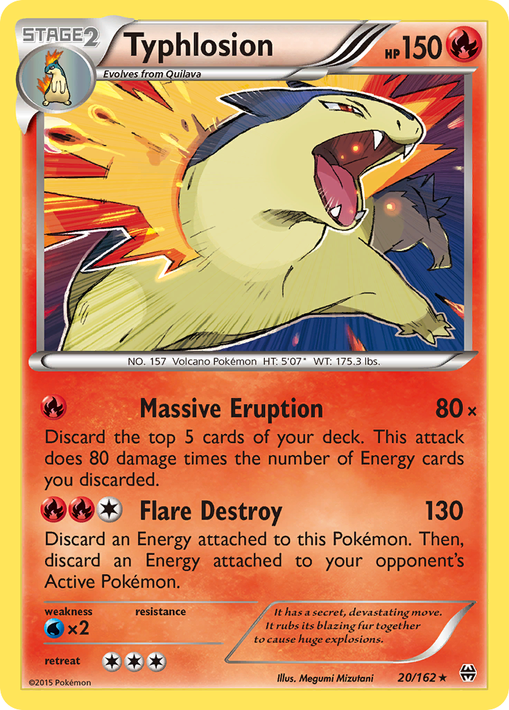 Typhlosion – BREAKthrough 20/162 Pokémon card