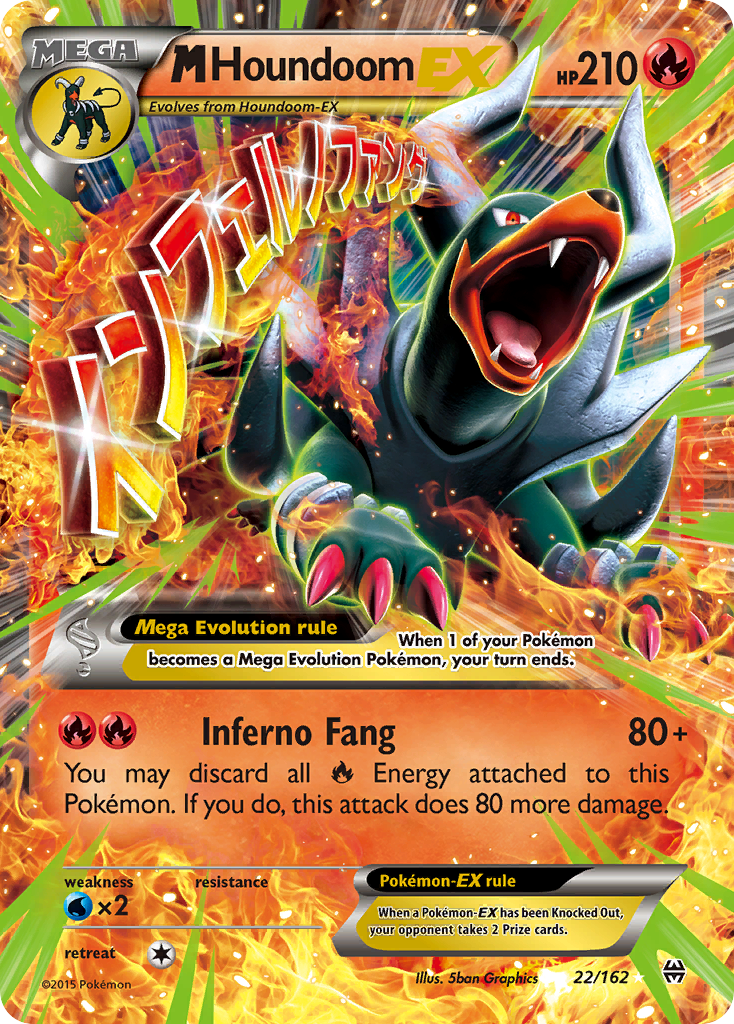 M Houndoom-EX – BREAKthrough 22/162 Pokémon card