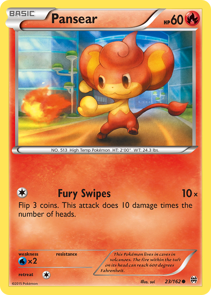 Pansear – BREAKthrough 23/162 Pokémon card