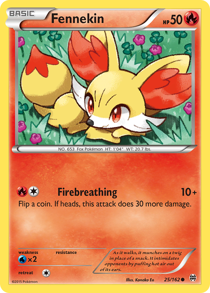 Fennekin – BREAKthrough 25/162 Pokémon card