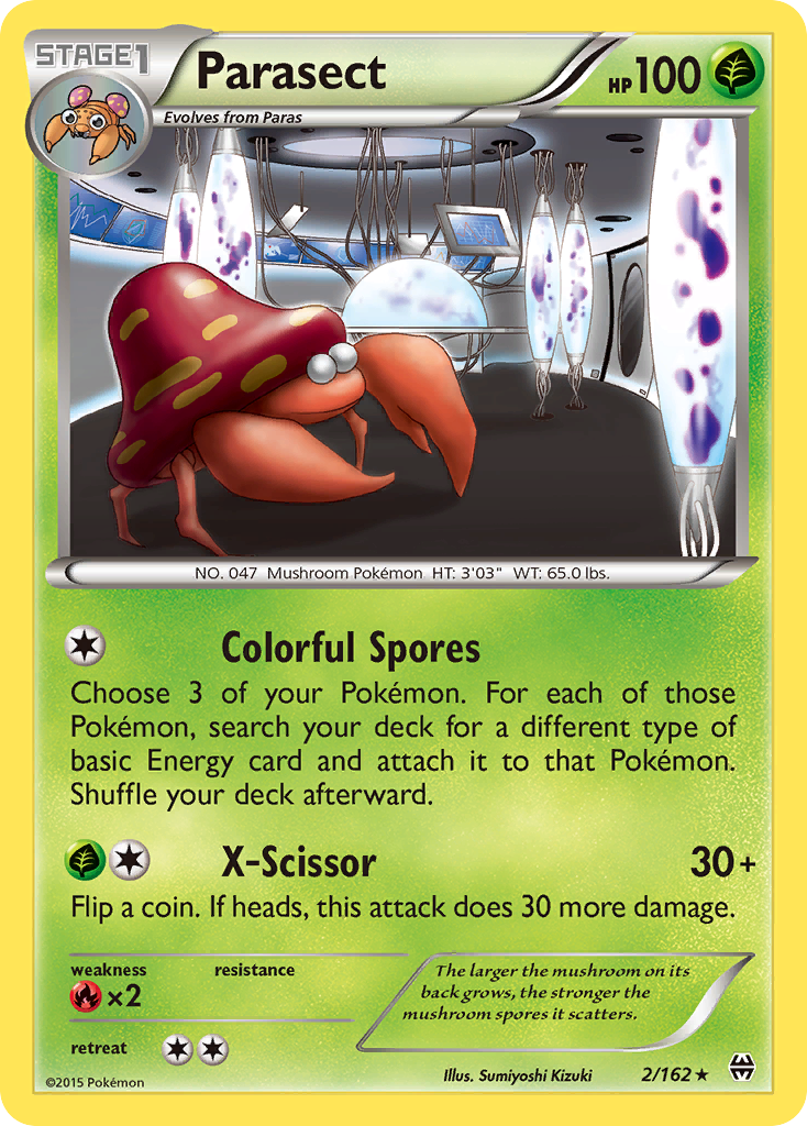 Parasect – BREAKthrough 2/162 Pokémon card