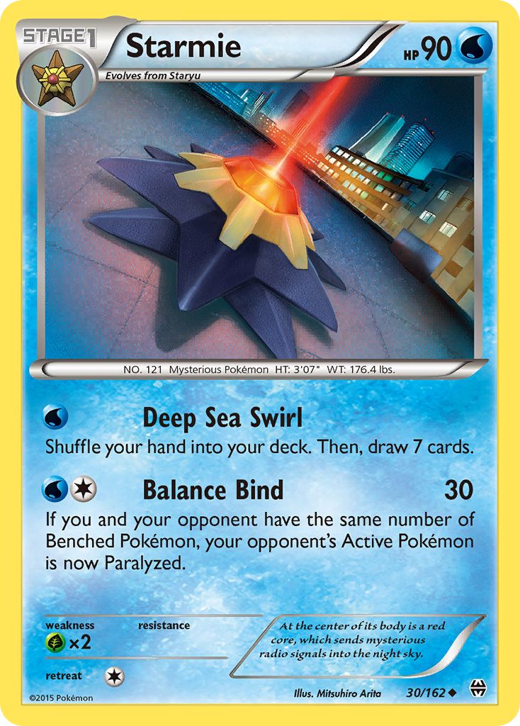 Starmie – BREAKthrough 30/162 Pokémon card