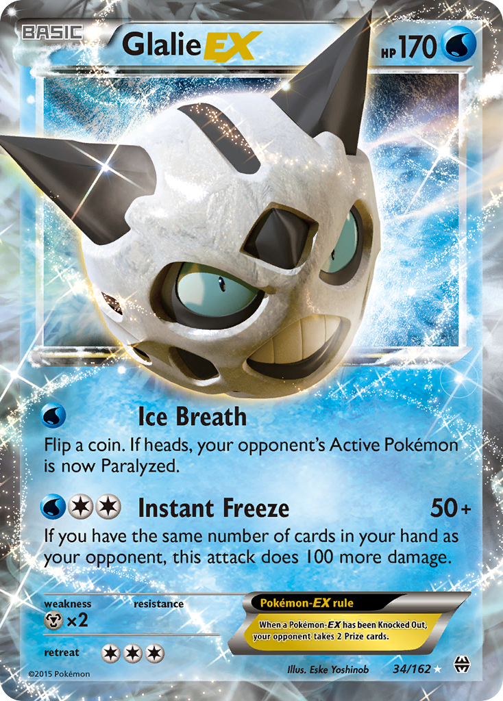 Glalie-EX – BREAKthrough 34/162 Pokémon card