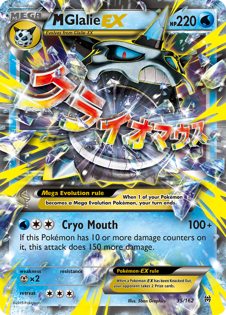 M Glalie-EX – BREAKthrough 35/162 Pokémon card